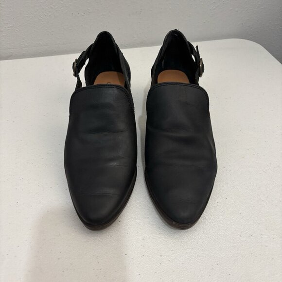 Lucky Brand Myndo Loafer Booties Pointed Toe Leather Women 6.5M - Picture 2 of 11